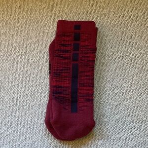 Nike Elite Red and Black Athletic Socks